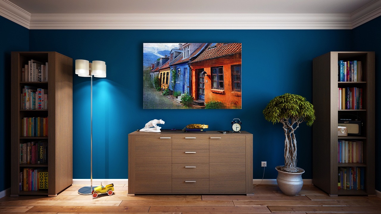 Houten meubels met natuurlijke texturen in huis.