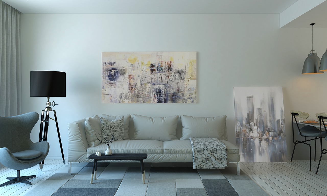 Modern thuiskantoor met creatieve indeling. Modern thuiskantoor met creatieve indeling.